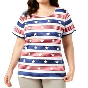 ⭐️⭐️KAREN SCOTT PATRIOTIC TEE